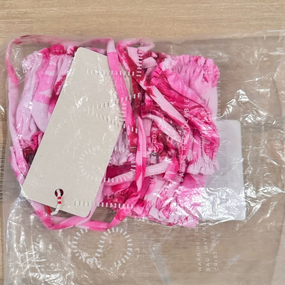 NWT SIGAL Rouched Bandeau Top - Picture 7 of 7